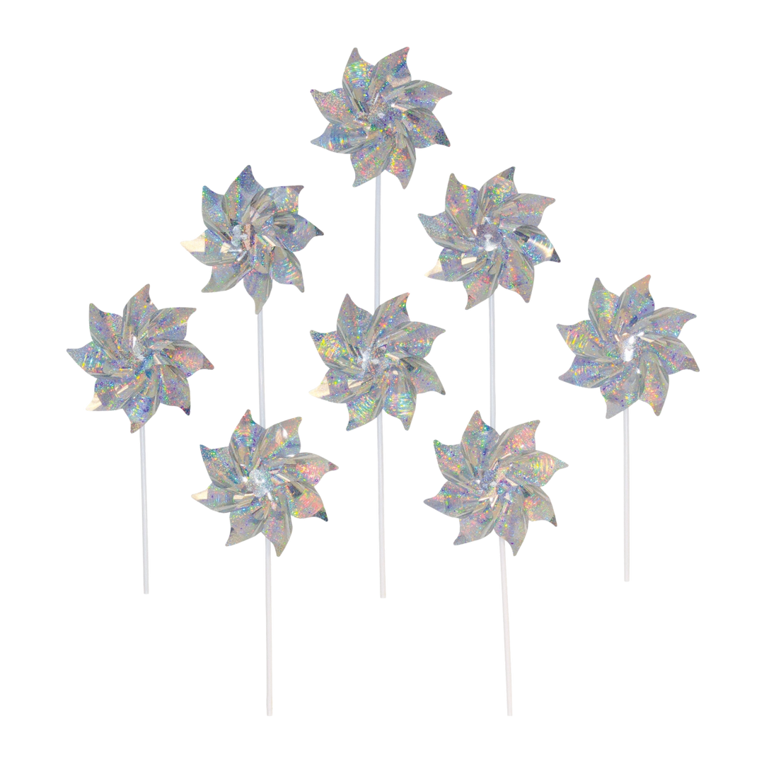 Silver Sparkle Pinwheels