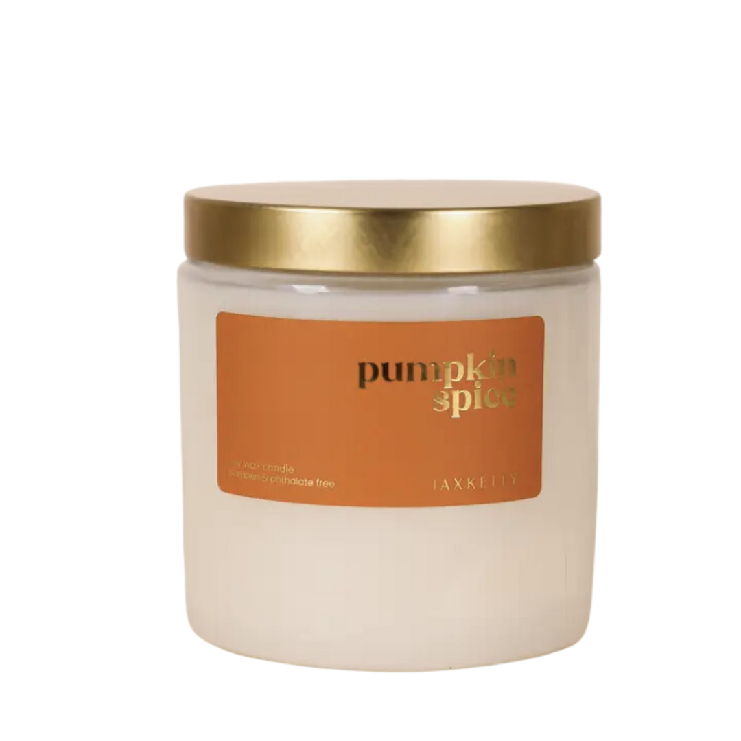 Pumpkin Spice Holiday Candles - Clear
