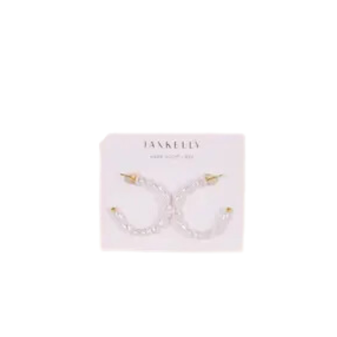 Multi Pearl Hoop Earrings