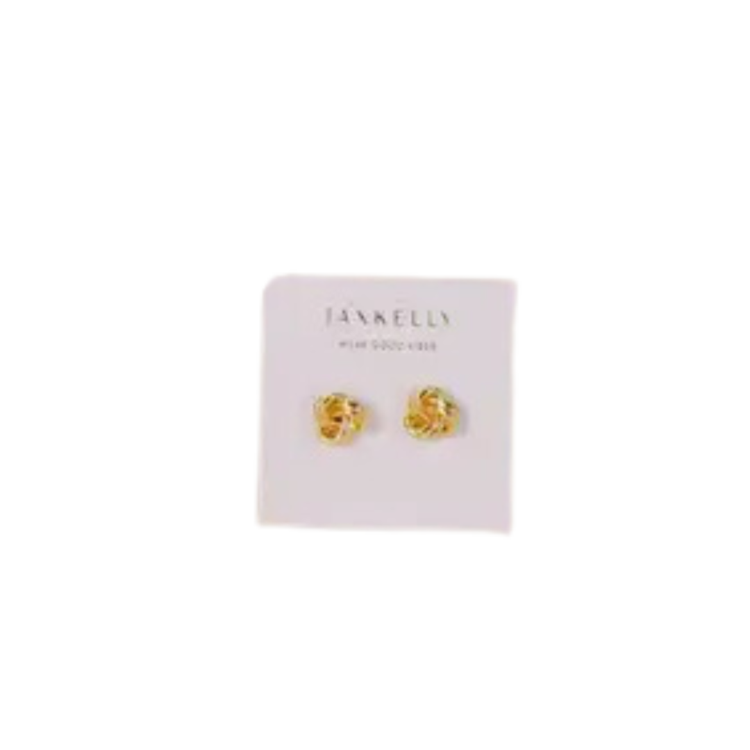 Petite Gold Knot Earrings