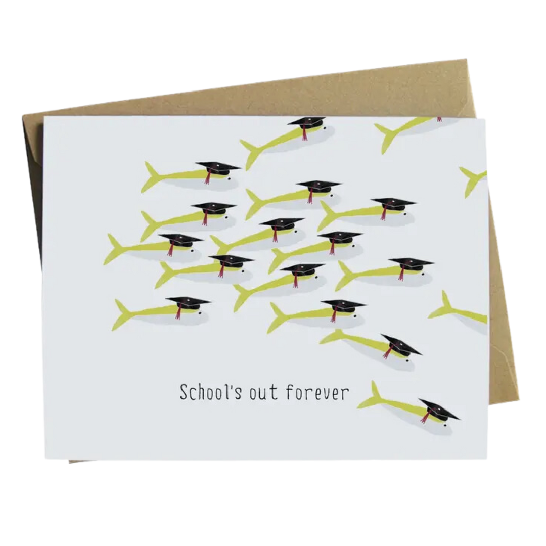 School of Fish Graduation Card