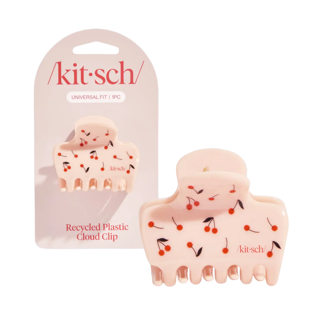 Recycled Plastic Medium Cloud Clip - Cherry Print