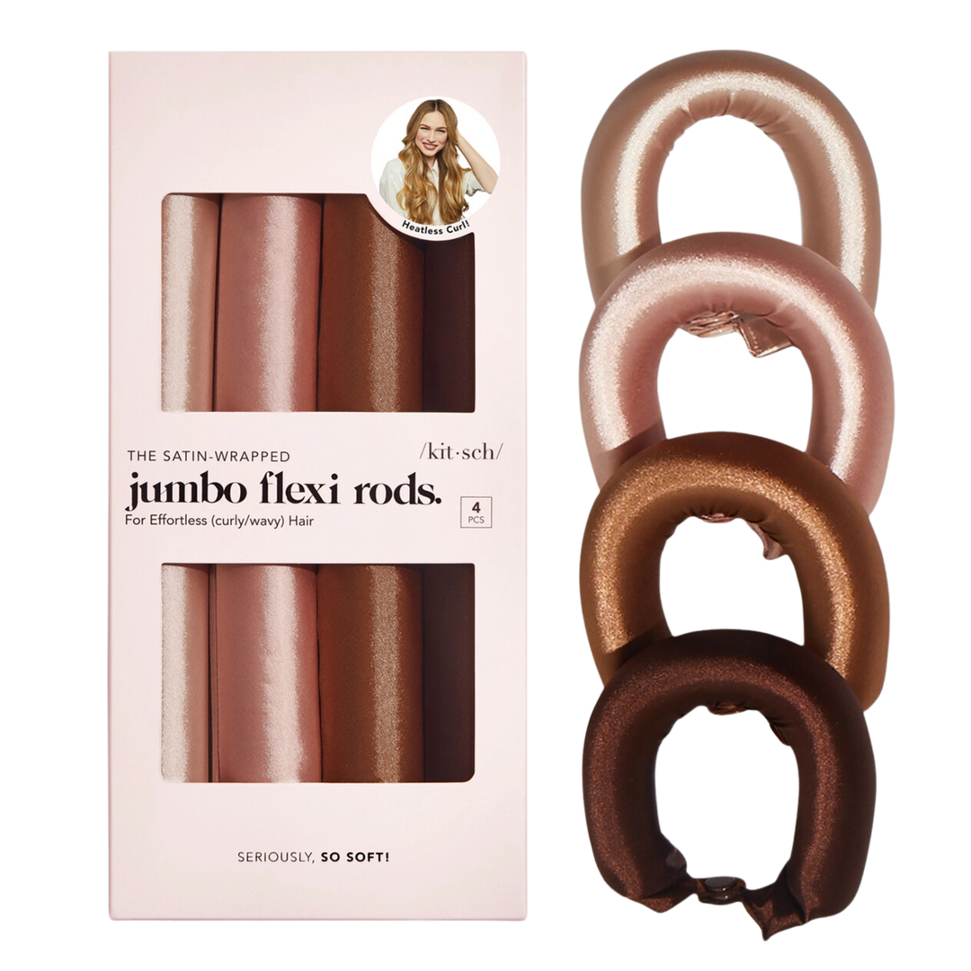 Satin Jumbo Flexi Rods - Rosewood