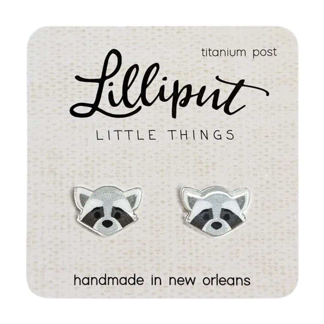 Raccoon Earrings