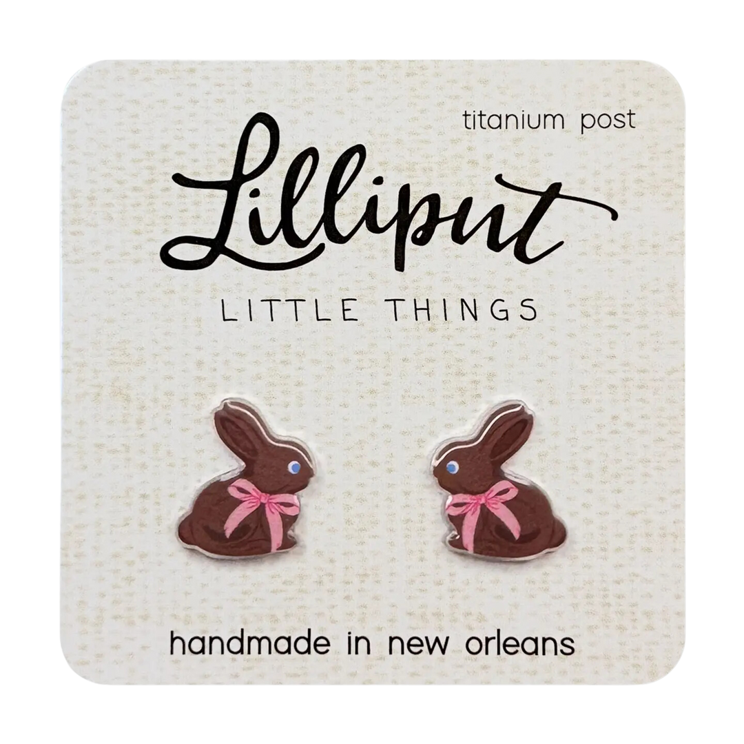 Chocolate Easter Bunny Earrings