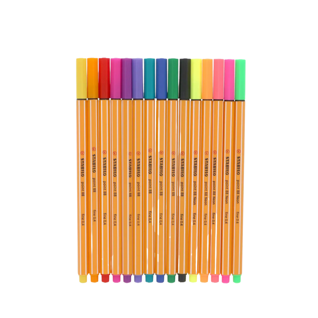 Stabilo Point 88 15-Color Wallet Set