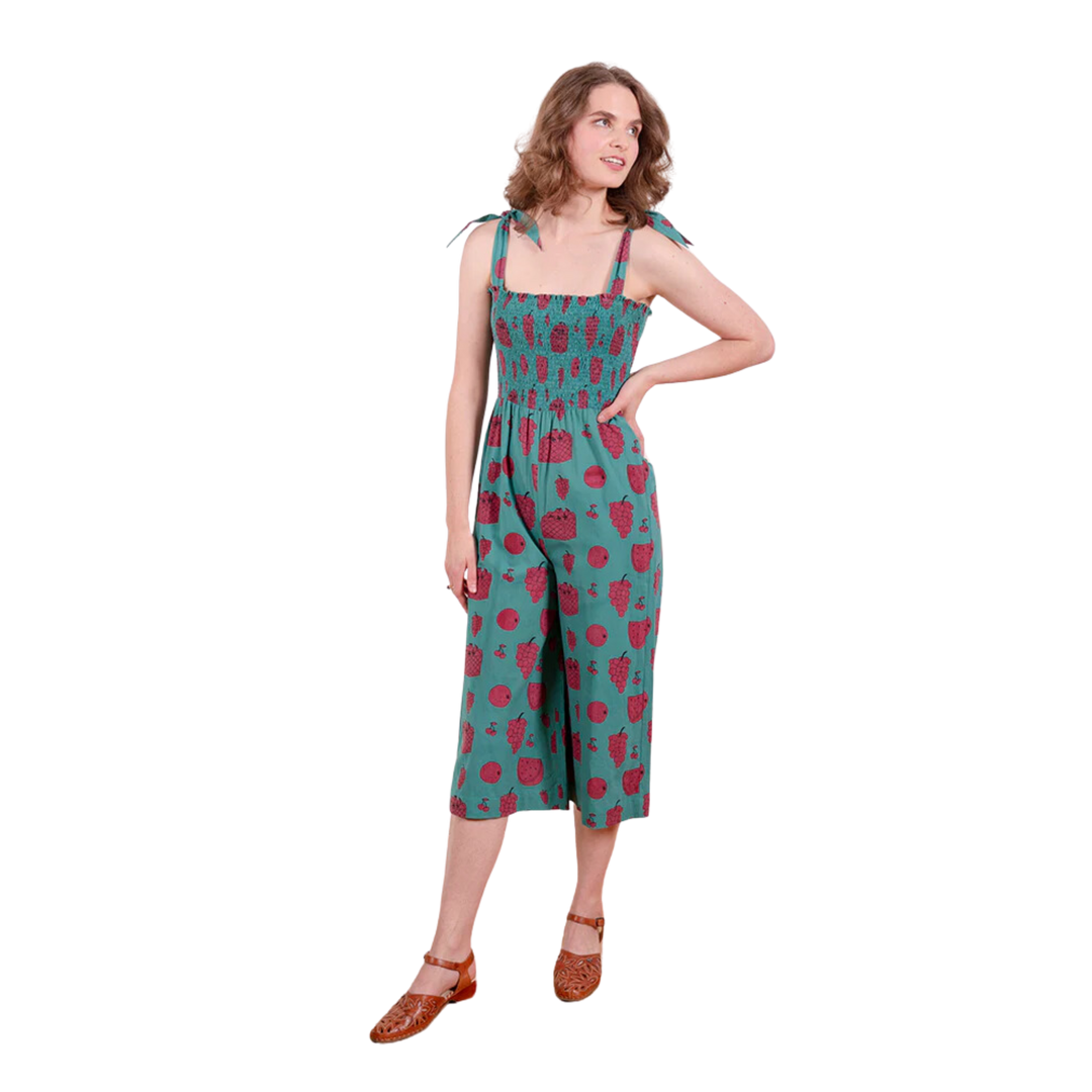 Tie Strap Jumpsuit Fruity Pink