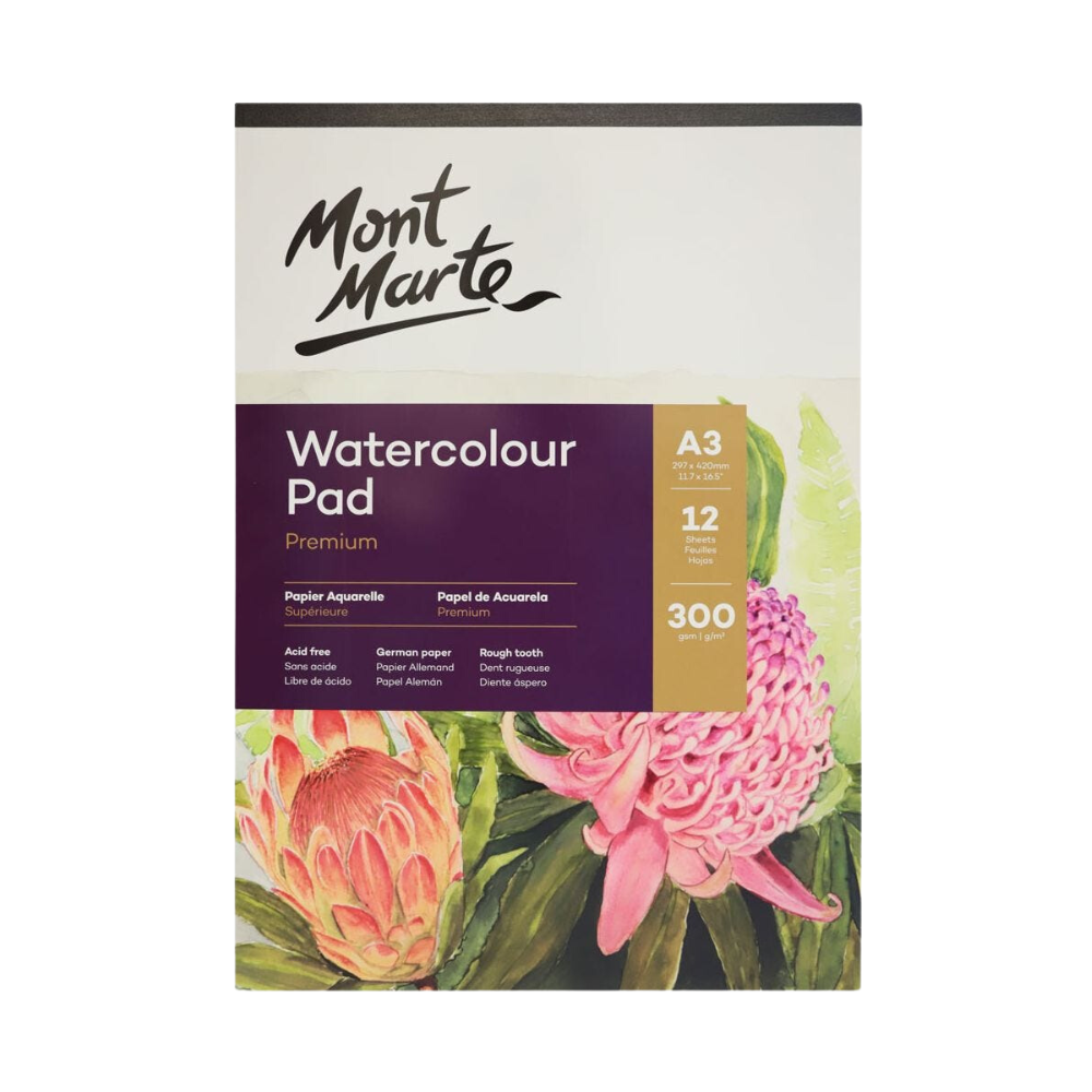 Watercolor Pad German Paper Premium A3 300gsm 12 Sheet