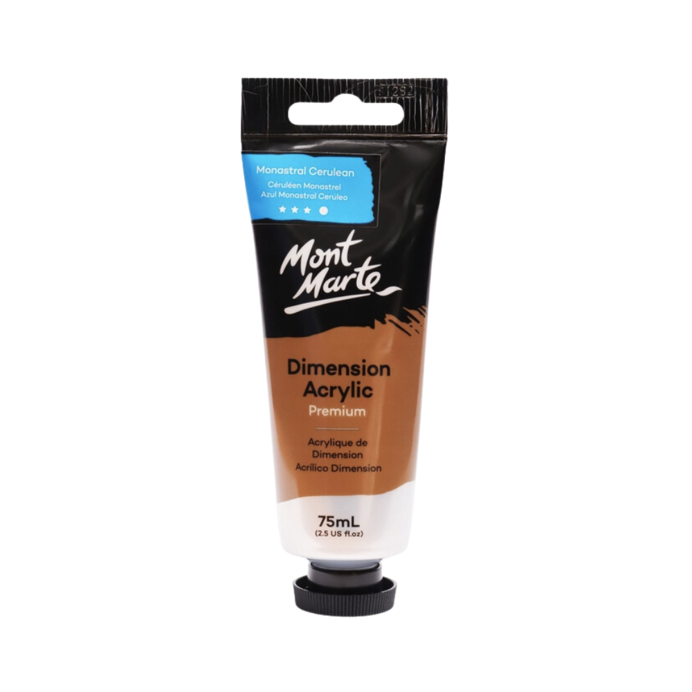 Dimension Acrylic Premium 75ml (2.5 US fl. oz.) Tube: Monastral Cerulean