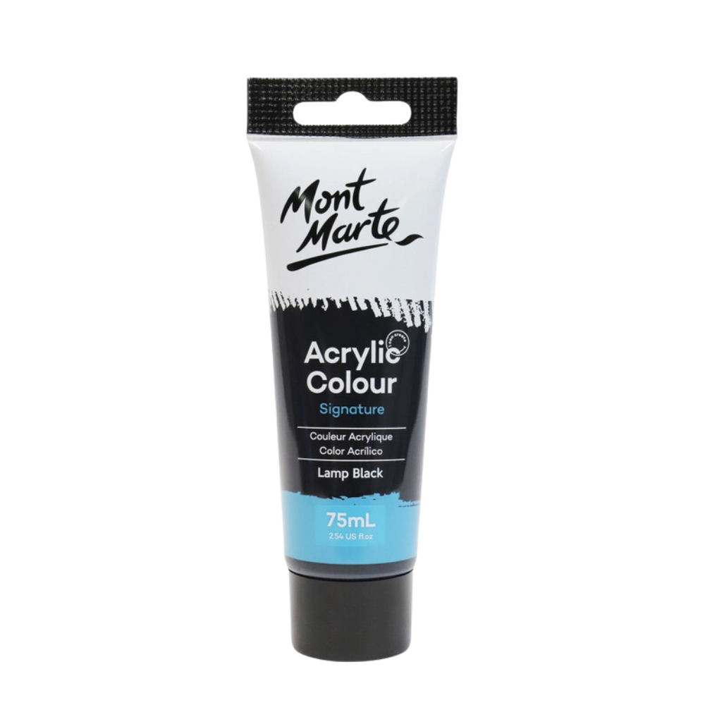 Acrylic Color Paint Signature 75ml (2.54oz): Lamp Black