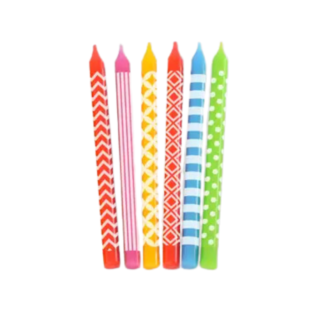 Multicolor Handmade Hanukkah Menorah Candles
