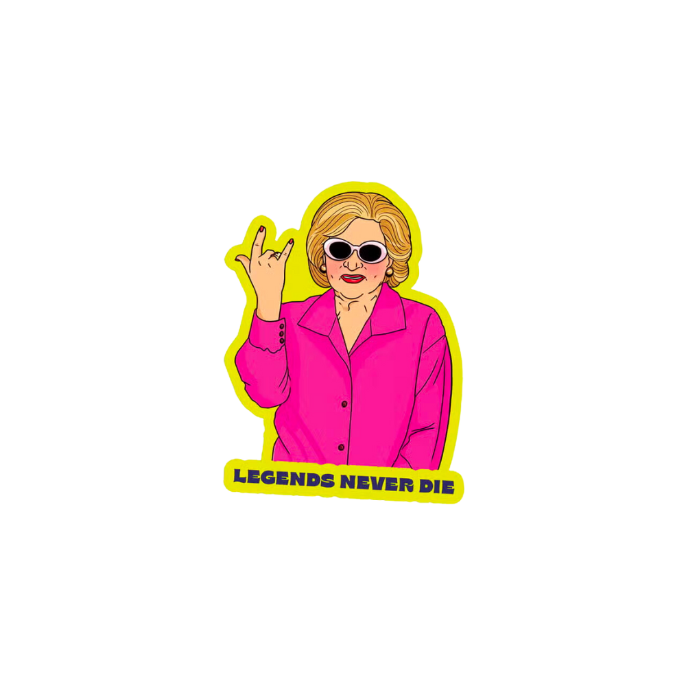 Legends Never Die Betty Sticker