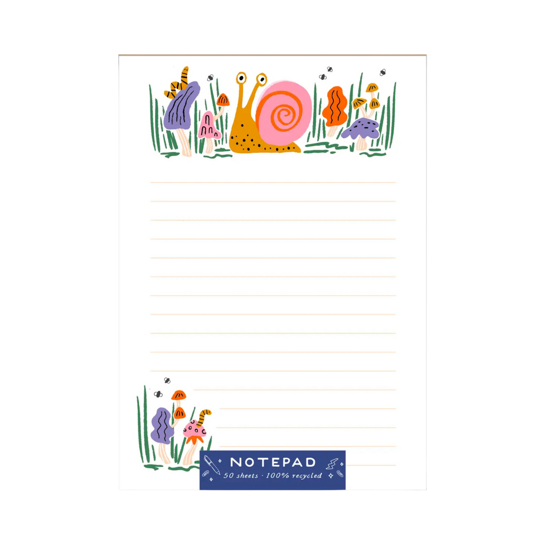 Shroomy Snail Notepad