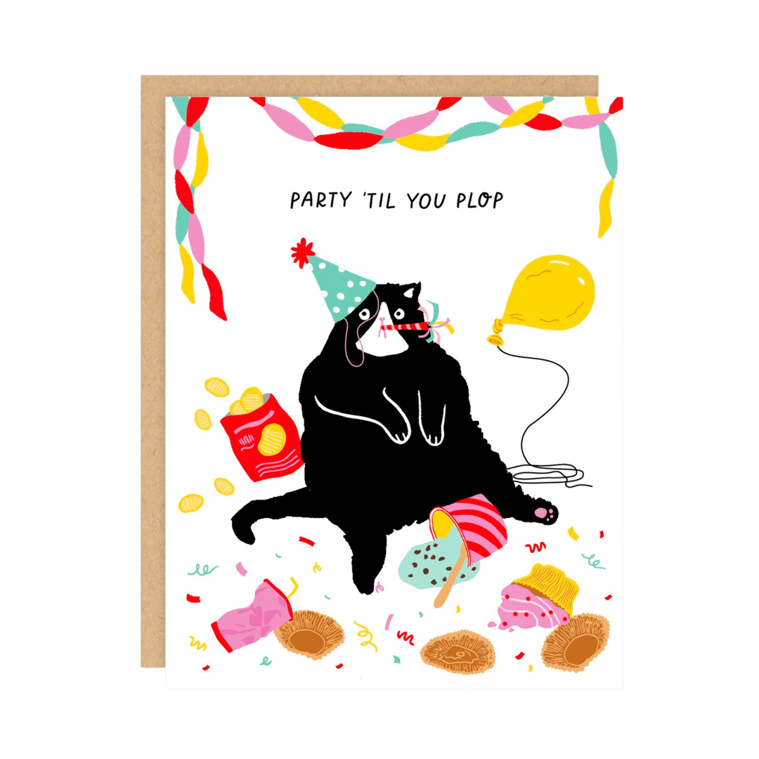 Birthday Cat Party 'Til You Plop