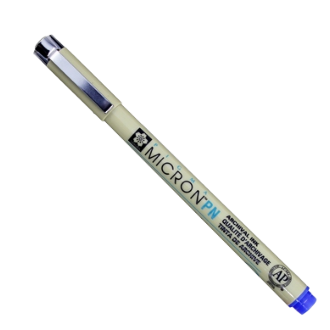 Pigma Micron Blue Pen Plastic Nib