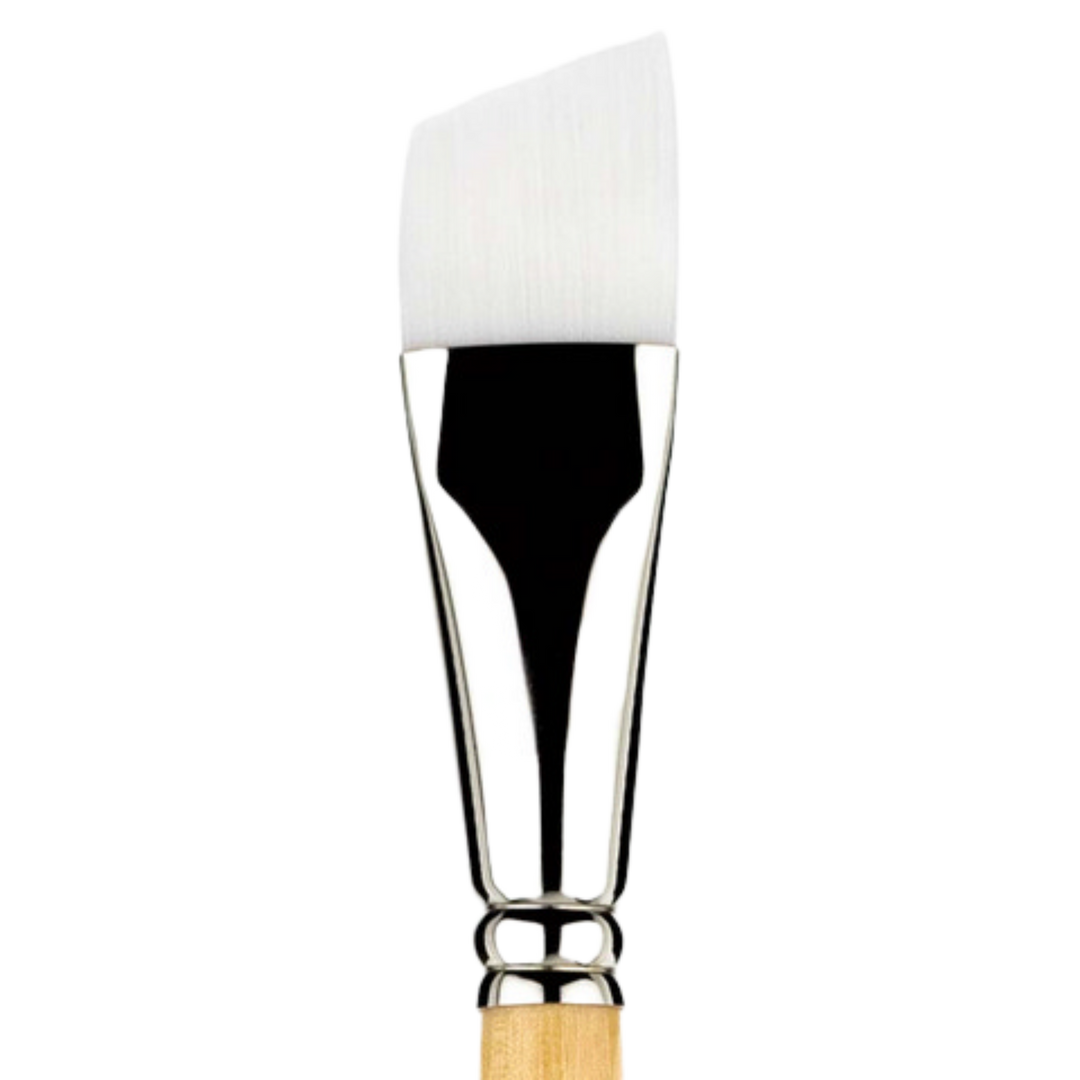 Snap Gold Taklon Short Handle Angle Shader 3/4 Inch