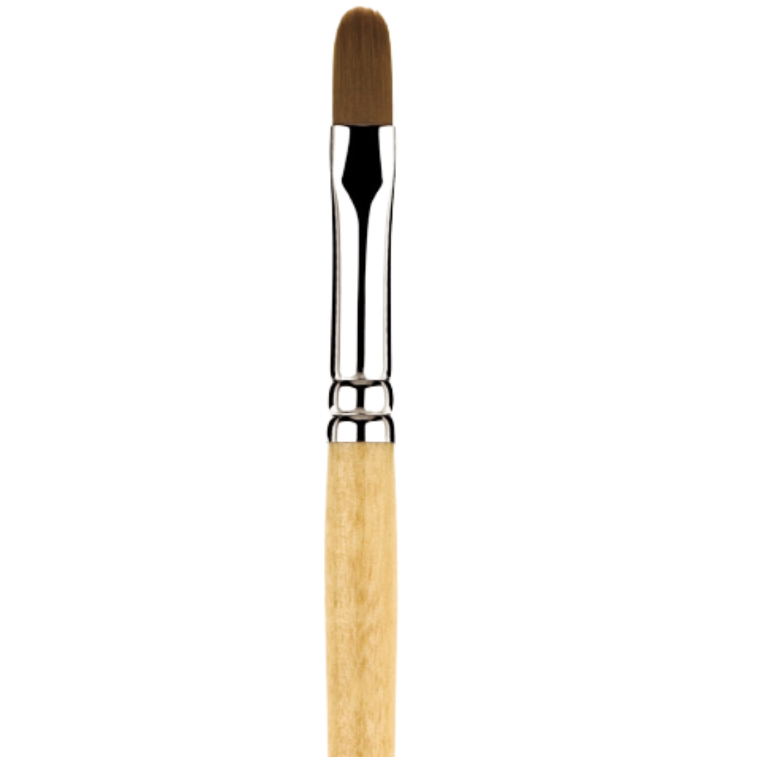 Snap Gold Taklon Short Handle Filbert 8