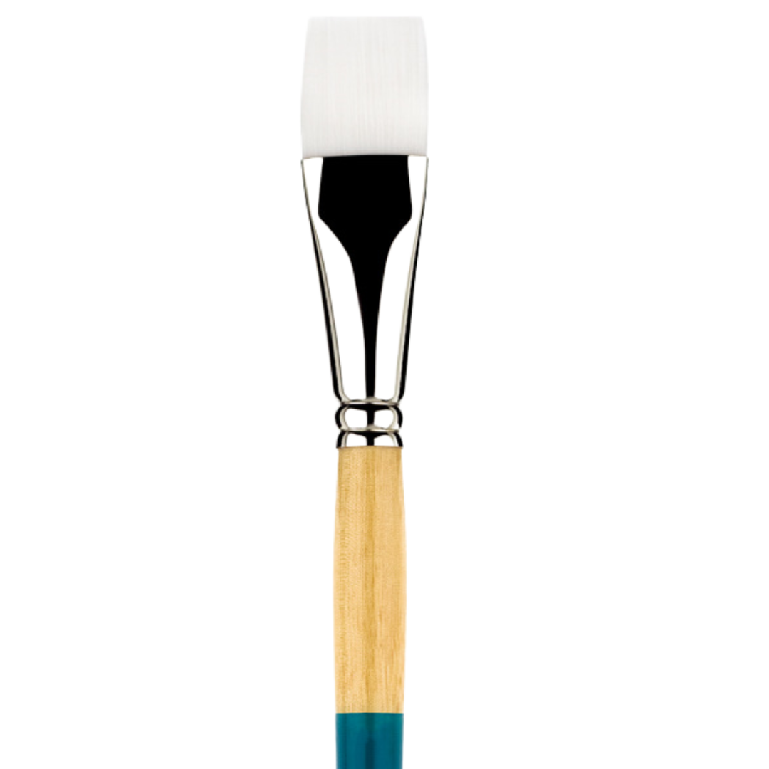 Snap White Taklon Short Handle Stroke 1 inch