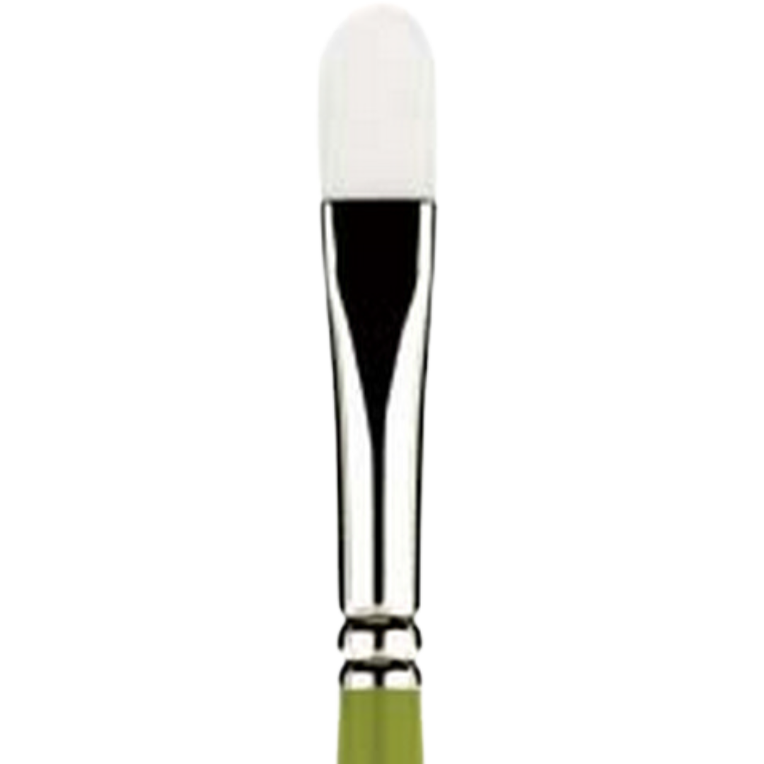 Snap White Taklon Long Handle Filbert 10