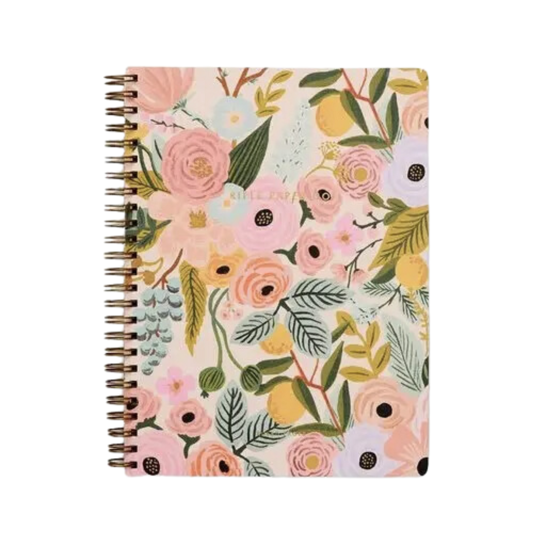 Garden Party Pastel Spiral Notebook
