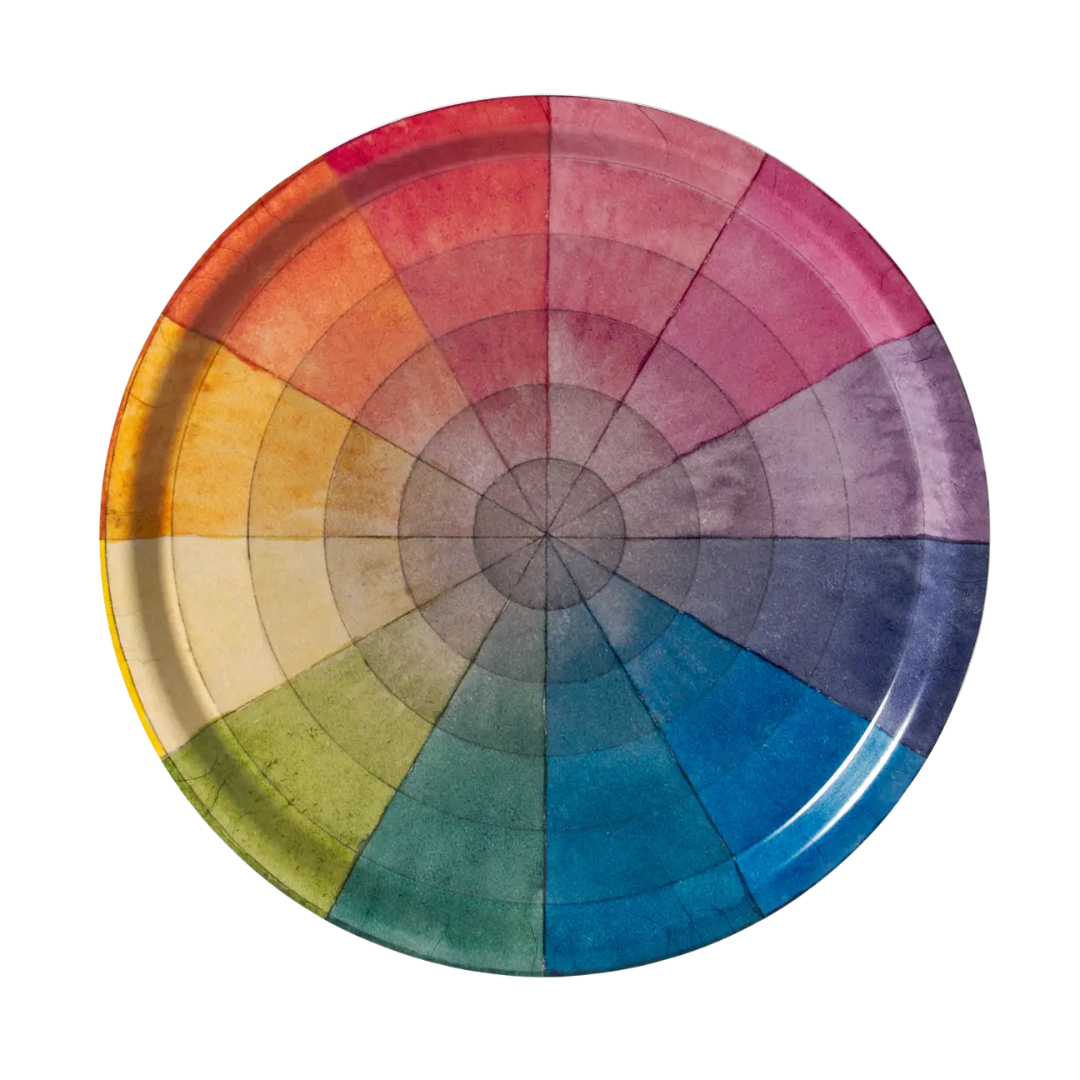Birchwood Tray - Philipp Otto Runge Colour Wheel