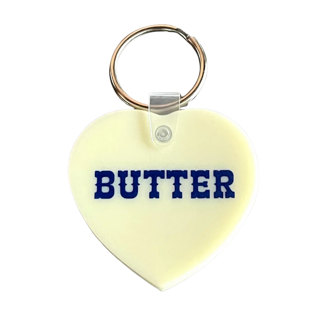 Butter Heart Keychain