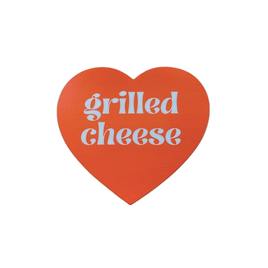 Grilled Cheese Heart Sticker