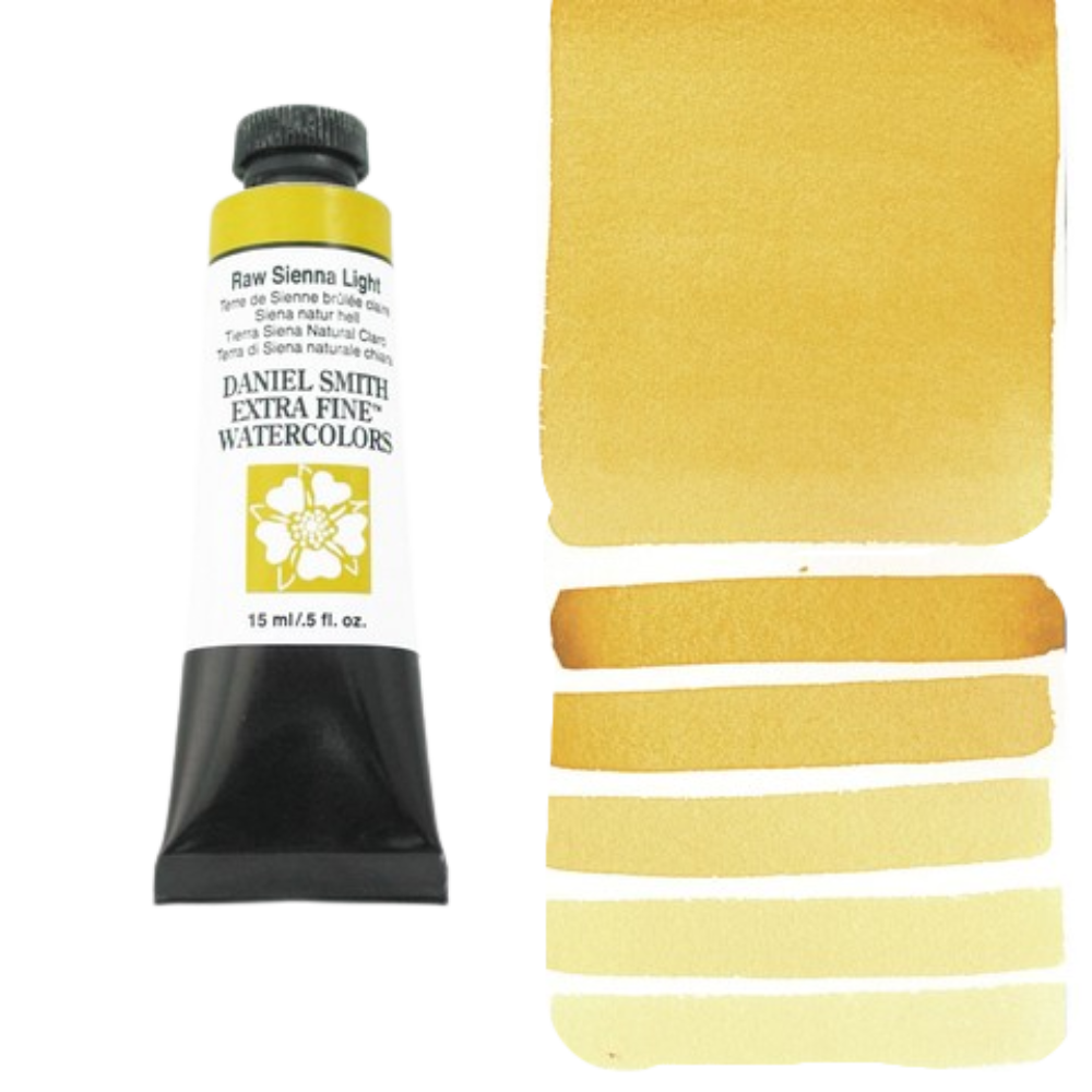 Raw Sienna Light Daniel Smith Extra Fine Watercolor Tube 15ml