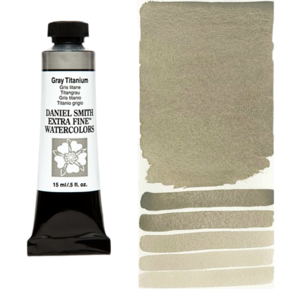 Gray Titanium Daniel Smith Extra Fine Watercolor Tube 15ml