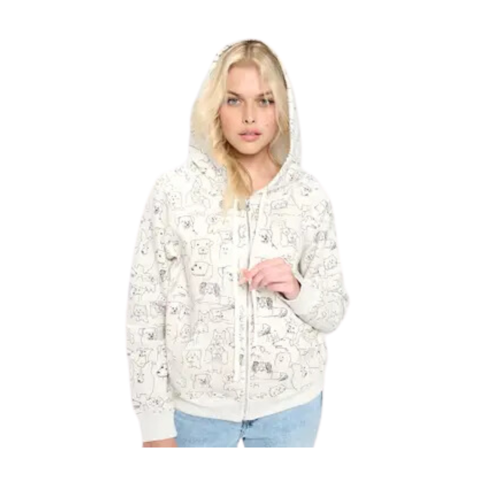 Dog Breeds Zip-Up Hoodie