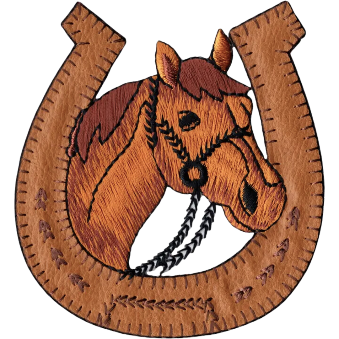Patch - Horse - with Brown Horseshoe