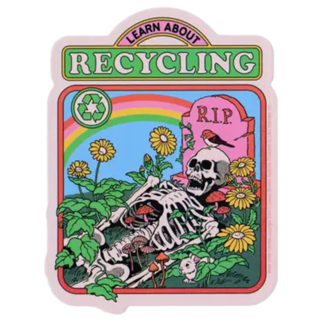 Sticker - Steven Rhodes - Learn About Recycling - Skeleton