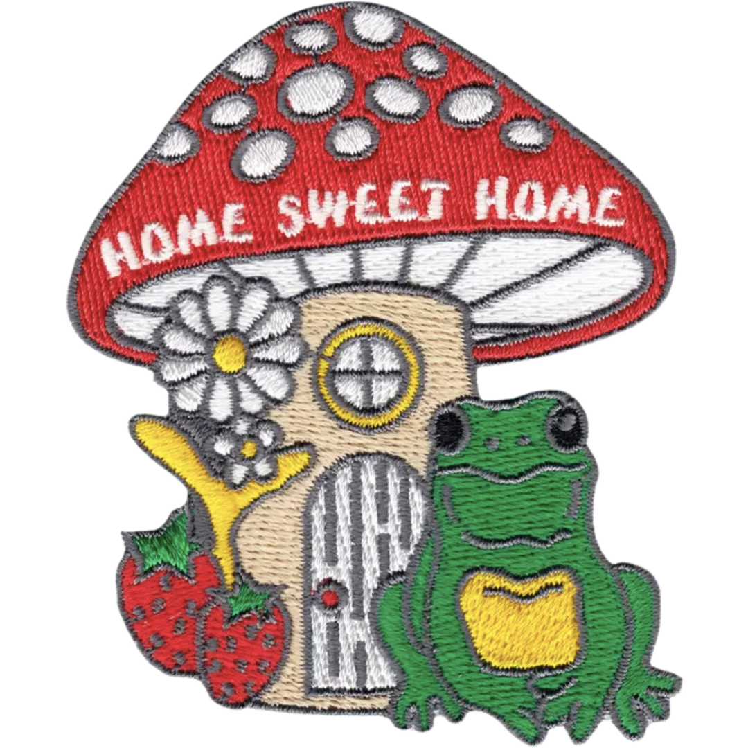 Mushroom Iron on Patch - Home Sweet Home