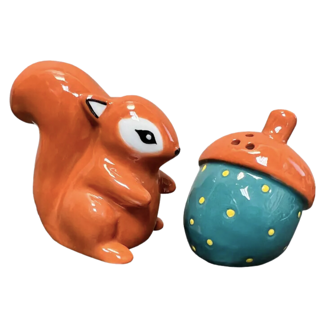 Squirrel & Acorn Salt & Pepper Set