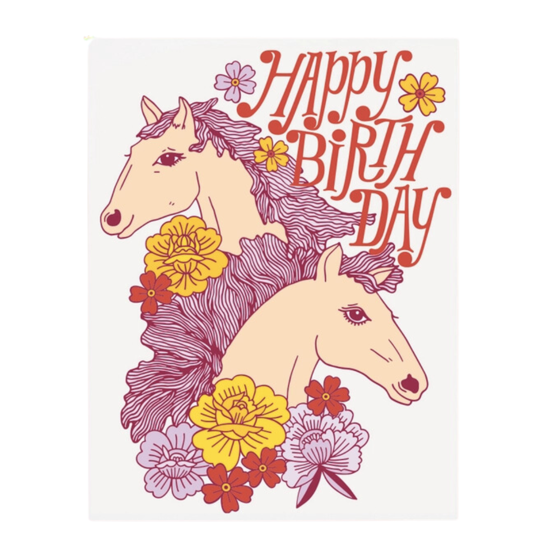 Birthday Horses Card