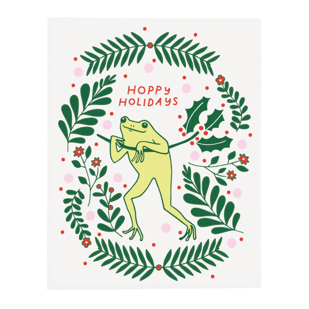 Froggy Holiday Card