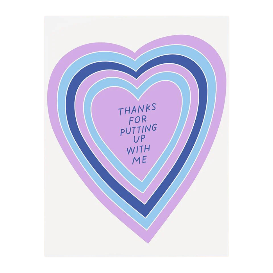 Putting Up Greeting Card