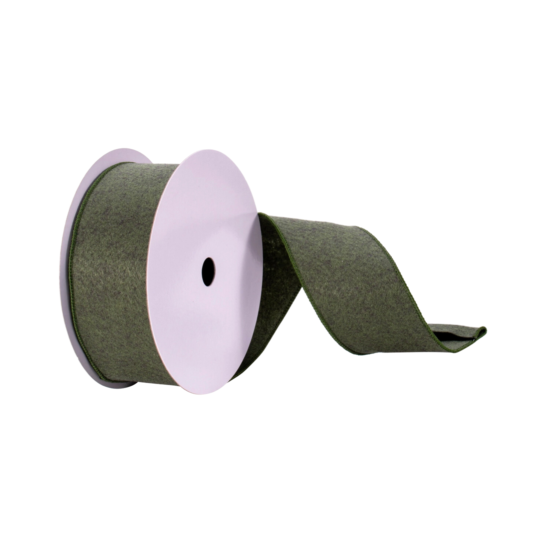 Moss Green Felt Ribbon