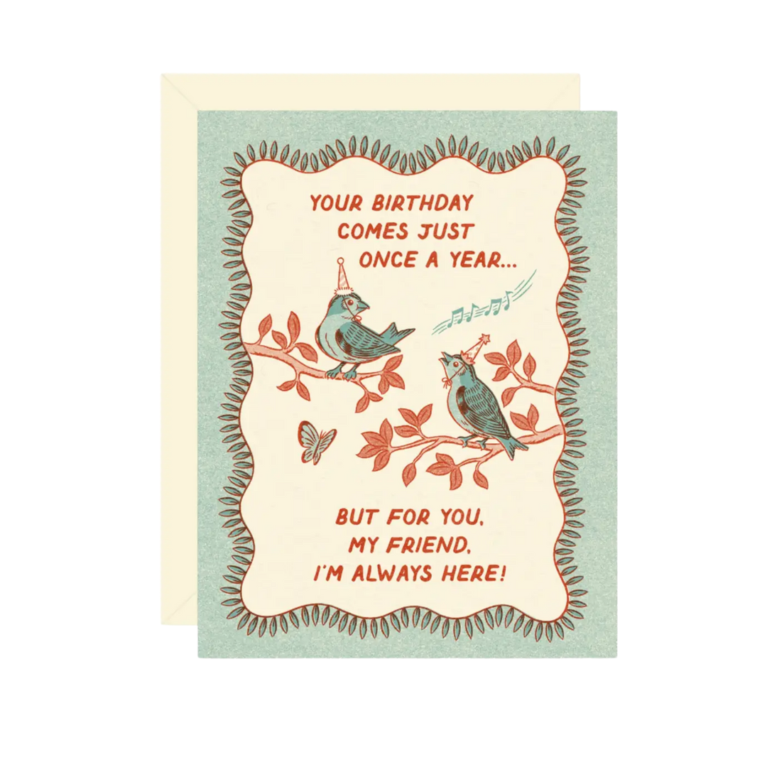 Birthday Bird Friends Card