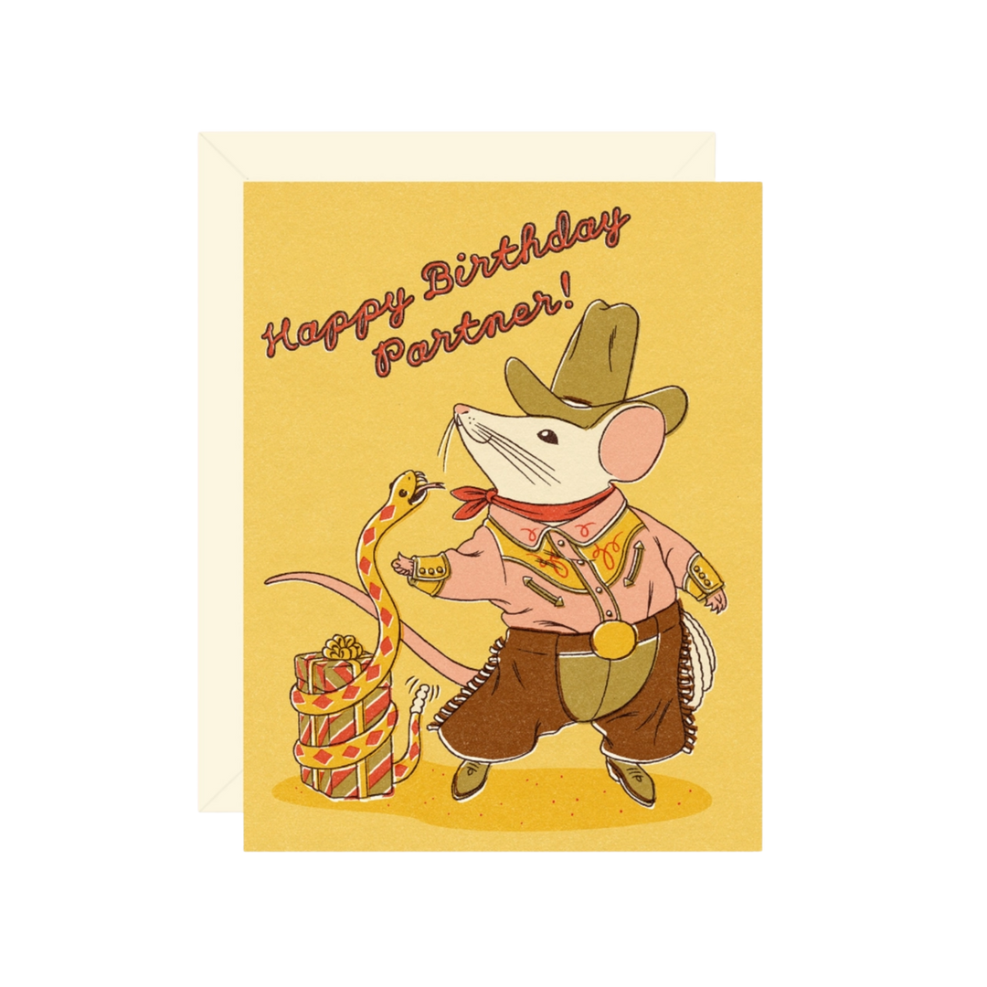Happy Birthday Partner Card
