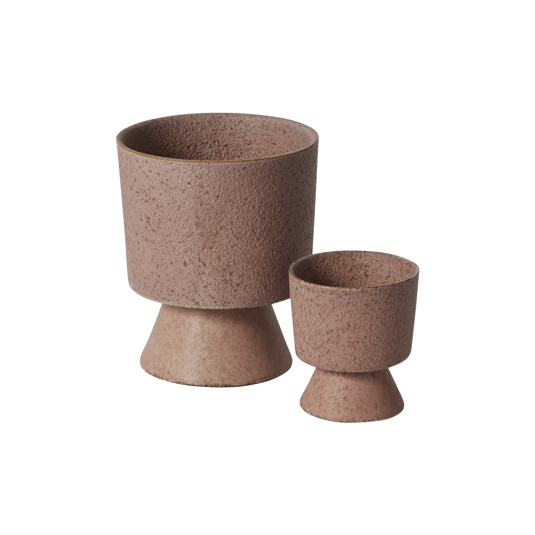 Blush Pink Footed Pot