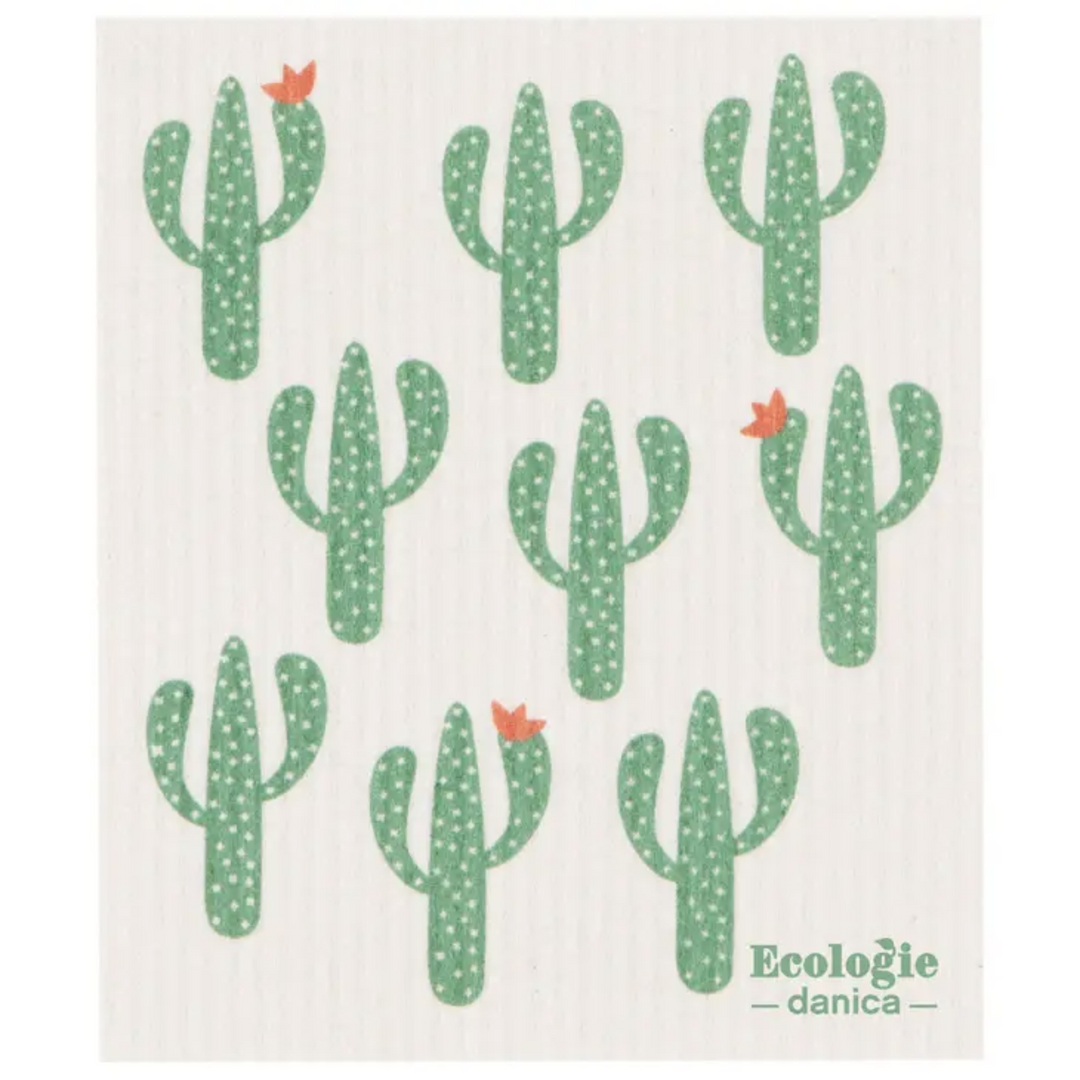 Cacti Swedish Dishcloth