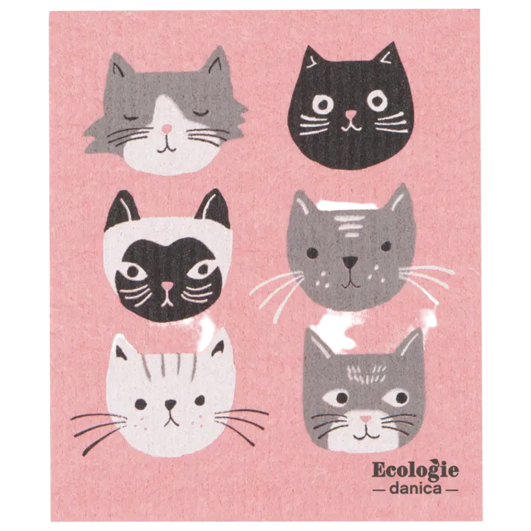 Cat's Meow Swedish Dishcloth