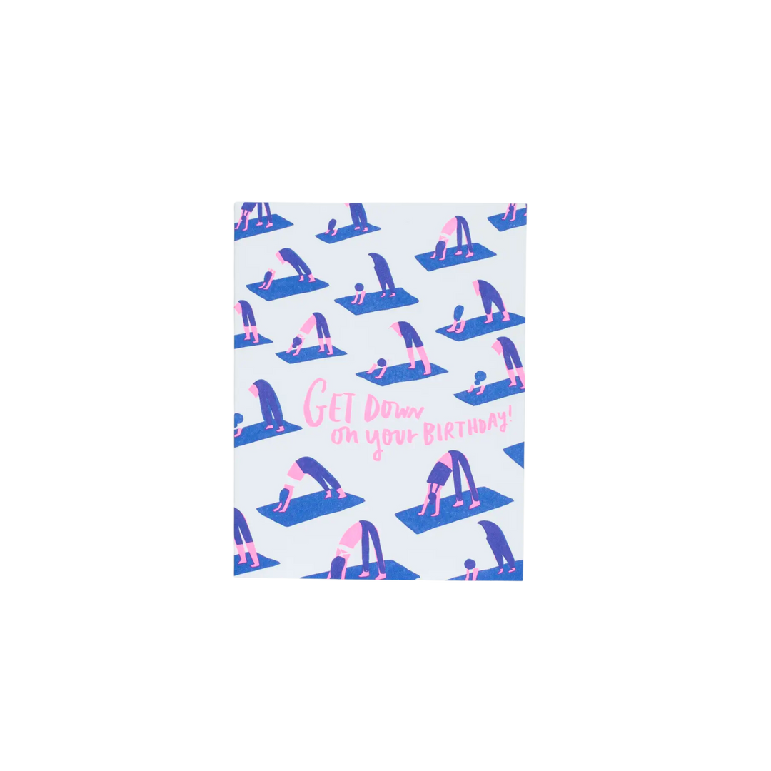 Yoga Birthday Card