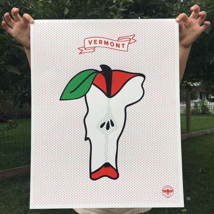Vermont State Fruit - Apple - Poster