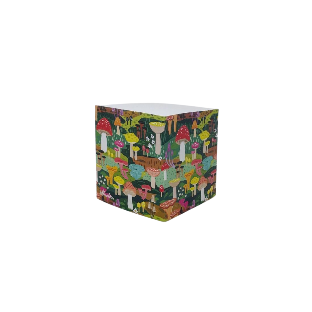 Mushroom Heaven Sticky Note Cube