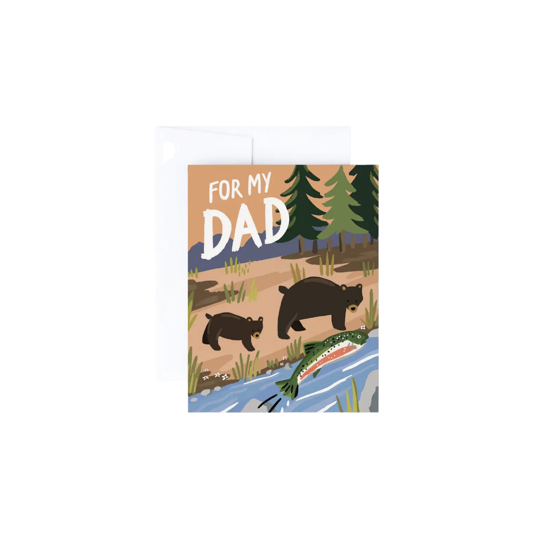 Fishing Bears Greeting Card