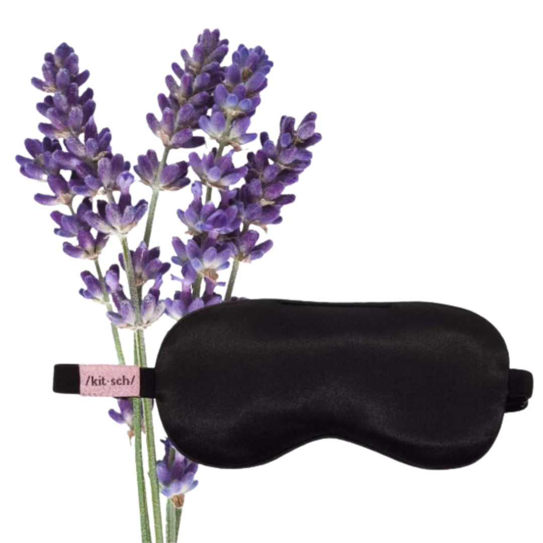 Satin Weighted Eye Mask -Lavender