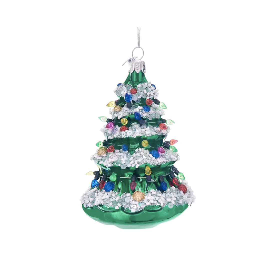 Noble Gems Glass Xmas Tree Ornament