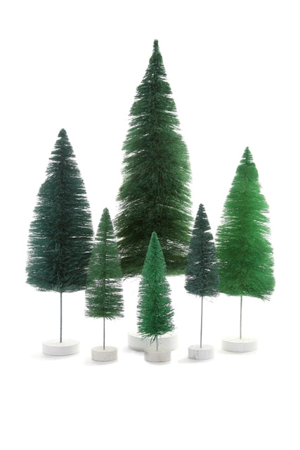 Teal Sisal Bottle Brush Tree